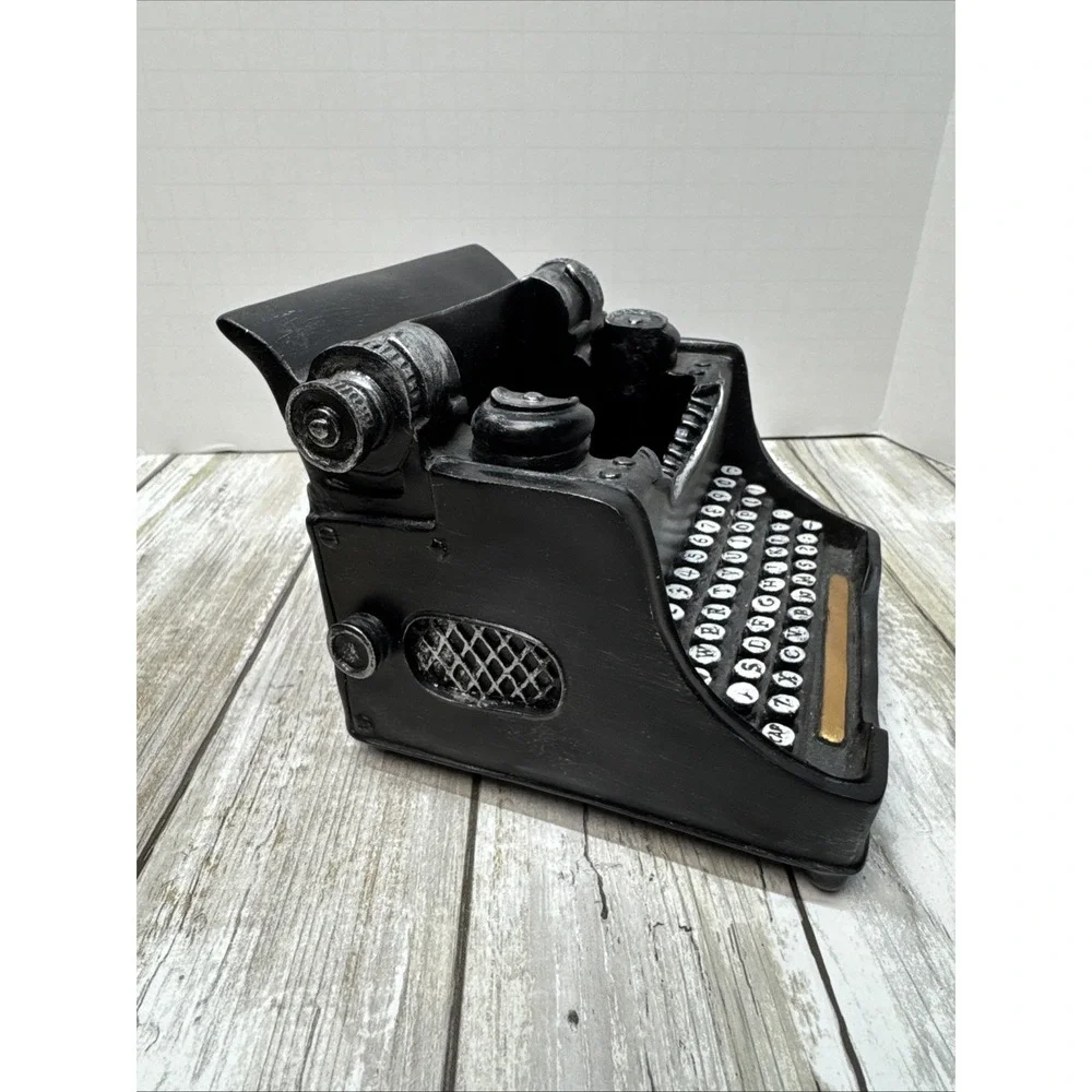 Decorative Typewriter Retro Pencil Holder‎ Desk Office Decor Remote Holder Gift